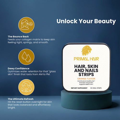 PRIMAL HAIR - Hair, Skin and Nails Oral Strips